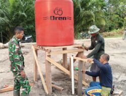 Penampung Air Bersih Disiapkan, Dukung Program TMMD ke-129