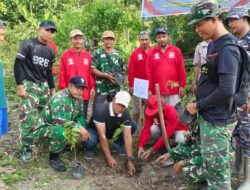 Ciptakan Lingkungan Asri, Satgas TMMD ke-129 Tanam Pohon Keras