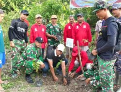 Satgas TMMD Reguler ke-129 Tanam Pohon di Lokasi TMMD