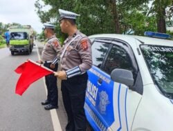 Antisipasi Lakalantas, Satlantas Polres Kapuas Pantau Arus Lalu Lintas Lingkar Luar Kota