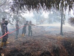Kodaeral XII Hadir Bantu Warga Tangani Kebakaran Lahan