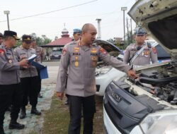 Kapolres Murung Raya Turun Langsung Cek Kendaraan Dinas, Pastikan Kondisi Layak Digunakan