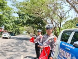 Antisipasi Lakalantas, Satlantas Polres Kapuas Pantau Arus Lalu Lintas Lingkar Luar Kota