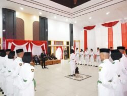Dandim 1008/Tabalong Hadiri Pengukuhan Calon Anggota Paskibraka Kabupaten Tabalong