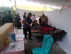 Antusiasme Anak-Anak Tempapan Hulu Ikuti Sunatan Massal pada Penutupan TMMD Reguler ke-129