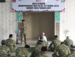 Kodim 1009/Tanah Laut Gelar Doa Syukur Memperingati HUT RI Ke-81, Kasdim Sampaikan Pesan Ini