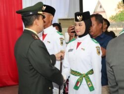 Paskibraka Tanah Laut Resmi Dikukuhkan, Dandim 1009/Tanah Laut Berikan Apresiasi dan Motivasi