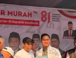 Sambut HUT ke-81 RI, DPC Gerindra Kota Pontianak Bagikan 1.000 Paket Sembako kepada Masyarakat