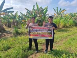 Bhabinkamtibmas Sosialisasikan Larangan Karhutla Ke Warga Olung Muro