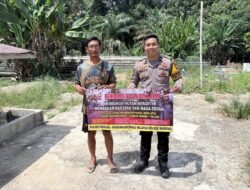 Cegah Karhutla, Bhabinkamtibmas Polsek Murung Sosialisasi Stop Membakar Lahan Di Desa Muara Sumpoi