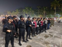 Polres Murung Raya Terjunkan Personel Amankan Malam Hiburan Dalam Rangka HUT ke-81 Kemerdekaan RI