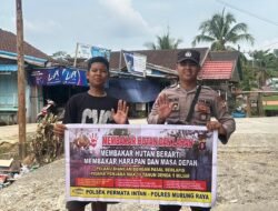 Polsek Permata Intan Rangkul Masyarakat Cegah Membakar Hutan dan Lahan