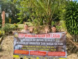 Pesan Bhabinkamtibmas Polsek Tanah Siang Cegah Karhutla Di Kecamatan Tanah Siang