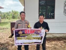 Bhabinkamtibmas Polsek TSS Gencar Sosialisasi Larangan Karhutla Ke Warga Oreng