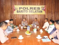 Kapolres Barsel Jalin Silaturahmi dengan Ketua PCNU Kabupaten Barsel, Perkuat Sinergi Jaga Kondusifitas Daerah