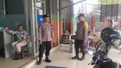 Piket Polsek Rutin lakukan patroli ke Bank BRI unit Pujon.