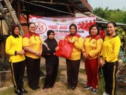 Jelang HUT Polwan ke-78, Polwan Polres Murung Raya Gelar Bakti Sosial