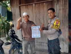 Melalui Maklumat Kapolda Polsek Kapuas Hilir Jelaskan Kewarga  Tentang Sanksi Pidana Dan Denda Bagi Pelaku Karhutla