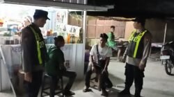 Piket Polsek kapuas tengah lakukan giat patroli Harkamtibmas di sekitar desa Pujon.