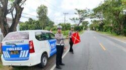 Antisipasi Lakalantas, Satlantas Polres Kapuas Pantau Arus Lalu Lintas Lingkar Luar Kota