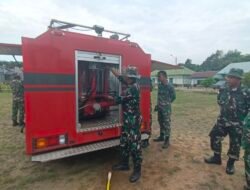 Cegah Karhutla Meluas, Kodim 1208/Sambas Siagakan Personel dan Latih Pengoperasian Alat Pemadam Kebakaran