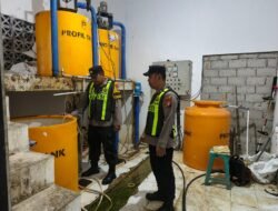 Personil Polsek kapuas Tengah laksanakan Patroli ke objek vital ke PDAM unit Pujon.