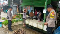 Piket Polsek kapuas tengah lakukan giat patroli Harkamtibmas di sekitar desa Pujon.