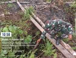Babinsa Desa Lela Koramil 07/Tlk Laksanakan Ground Check Hotspot Karhutla Terpantau Satelit