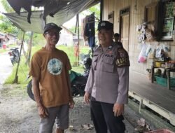 Giat Berikan Imbauan kantibmas kepada warga di lakukan Personil Polsek Kapuas Tengah.
