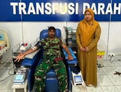 Babinsa Haruyan Donorkan Darah untuk Warga Binaan Usai Melahirkan