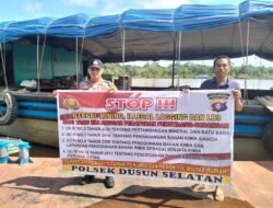 Cegah Penambangan Ilegal, Polsek Dusun Selatan Gencar melakukan Sosialisasi Dengan Warga