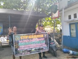Personel Polsek Dusun Selatan Sosialisasikan Larangan Karhutla Dengan Warga