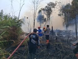 Sinergi Polri dan Tim Gabungan Tangani Karhutla di Puruk Cahu