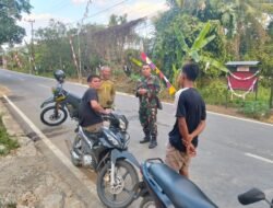 Musim Kemarau, Babinsa Sertu Jamal Ingatkan Warga Desa Catur Karya Bahaya Karhutla