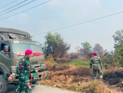 Sathantai Kodaeral XII Patroli Karhutla di Mempawah Timur, Pastikan Titik Api Terkendali
