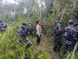 Lanal Ketapang Gerak Cepat Padamkan Karhutla di Kendawangan
