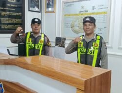 ‎Personel Piket Laks Giat Jaga Mako Polsek Kapuas Tengah. 