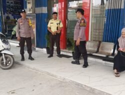 Giat Patroli Polsek ke bank BPD unit Pujon, Antisipasi gangguan Kamtibmas.