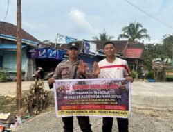 Polsek Permata Intan Rangkul Masyarakat Cegah Aksi Membakar Hutan dan Lahan