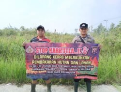 Bhabinkamtibmas Gencarkan Sosialisasi Larangan Karhutla Ke Warga Laung Tuhup