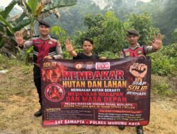 Cegah Karhutla di Musim Kemarau, Sat Samapta Polres Murung Raya Gencarkan Sosialisasi ke Masyarakat