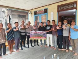Satgas Edukasi Lemdiklat Polri Sampaikan Pesan Cegah Karhutla di Desa Juking Pajang