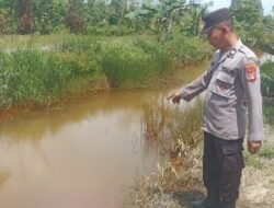 Pengecekan Sumber Air Dalam Penanggulangan Karhutla Oleh Personel Polsek Basarang