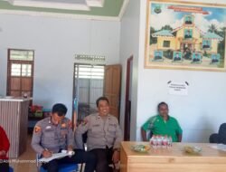 Untuk Menampung Aspirasi Masyarakat Polsek Basarang Melaksanakan Giat Minggu Kasih Di Desa Basarang Jaya