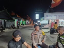 Cegah Kejahatan Jalanan, Patroli KRYD Polsek Kurun Pantau Taman Kota Kuala Kurun