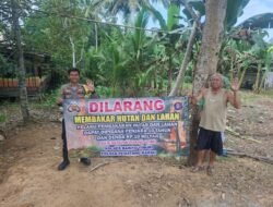 *Warga Pematang Karau Dukung Penuh Pencegahan Karhutla, Polsek Gencarkan Sosialisasi Stop Membakar Hutan dan Lahan*