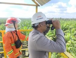 *Kapolsek Pematang Karau Pimpin Patroli Karhutla dan Pemantauan Menara Pantau, Pastikan Wilayah Bambulung Bebas Titik Api*