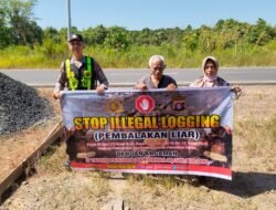 SOSIALISASI PENEBANGAN HUTAN SECARA LIAR (ILEGAL LOGING) OLEH PERSONIL POLSEK PULAU PETAK