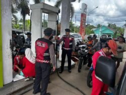 *Tim Patroli Presisi Berikan Edukasi Keamanan di SPBU Longkang, Antisipasi Gangguan Kamtibmas dan Keributan*