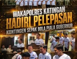 Wakapolres Katingan Hadiri Pelepasan Kontingen Sepak Bola Piala Gubernur